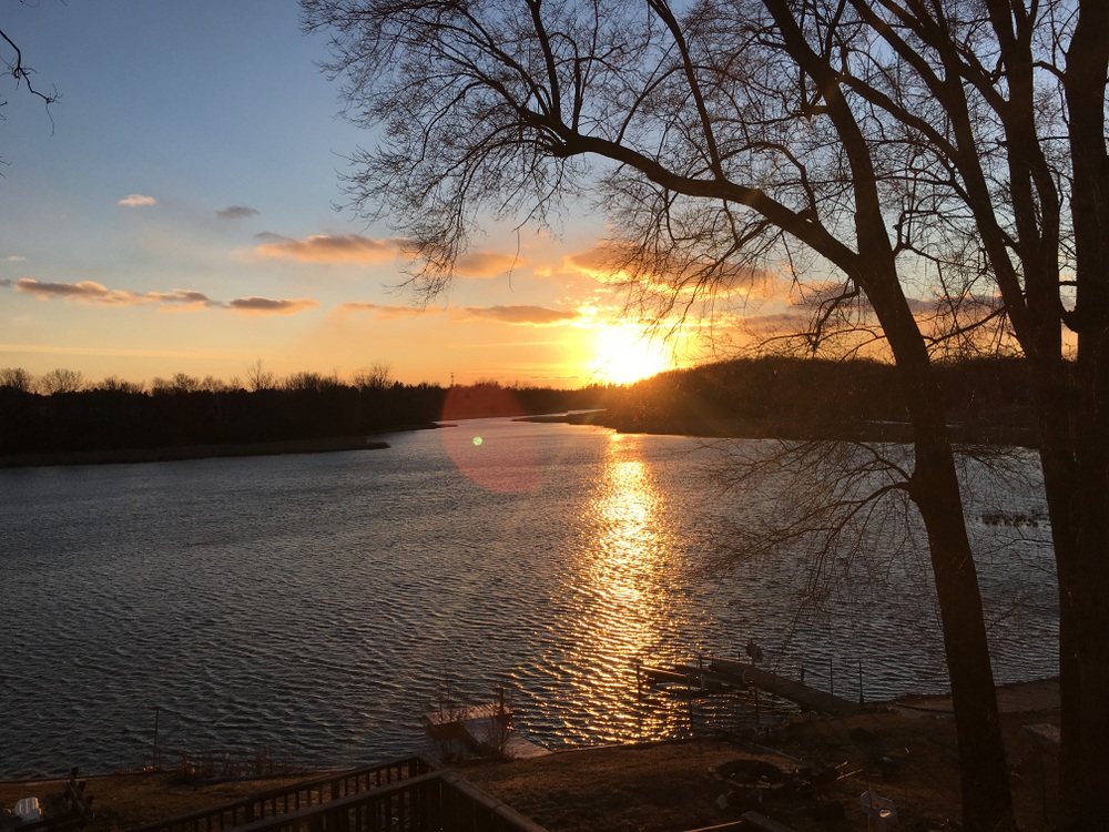 Sunset on Woodhull Lake Clarkston MI